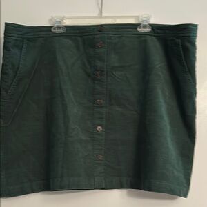 J. Crew Forest Green Mini Skirt